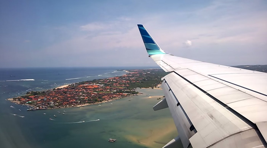 Daily flight arrival to Praya Lombok International Airport (LOP)