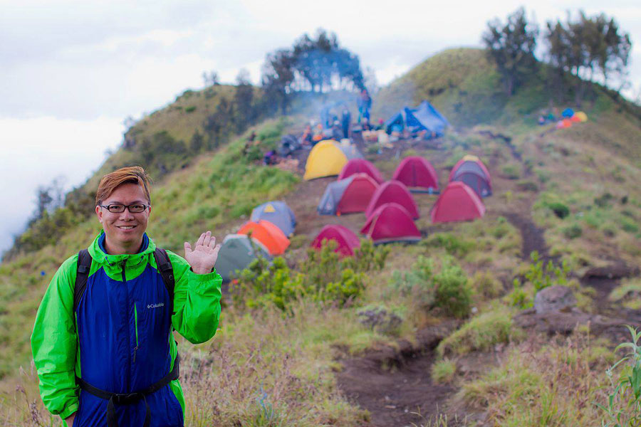 Plawangan Sembalun an altitude 2639 meters of mount Rinjani