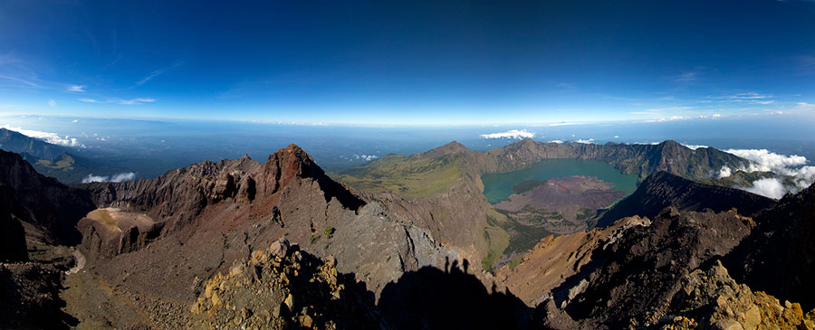 Summit of Mountain Rinjani 3726 m