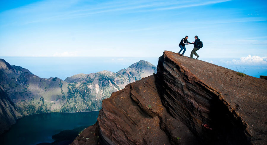 Lokasi ini sebelum ke puncak Gunung Rinjani